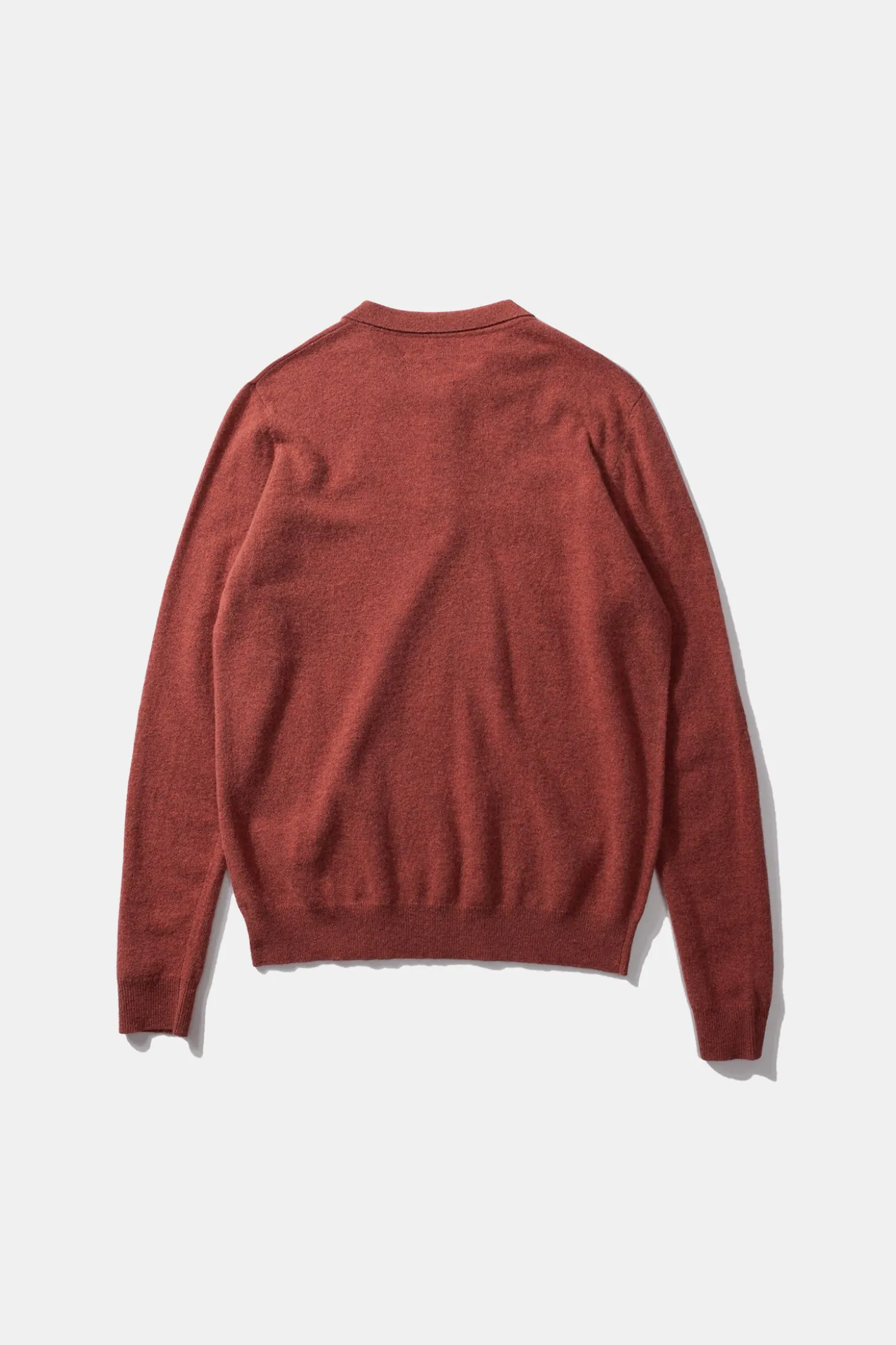 Wool Polo Plain Copper | Edmmond Studios Hot