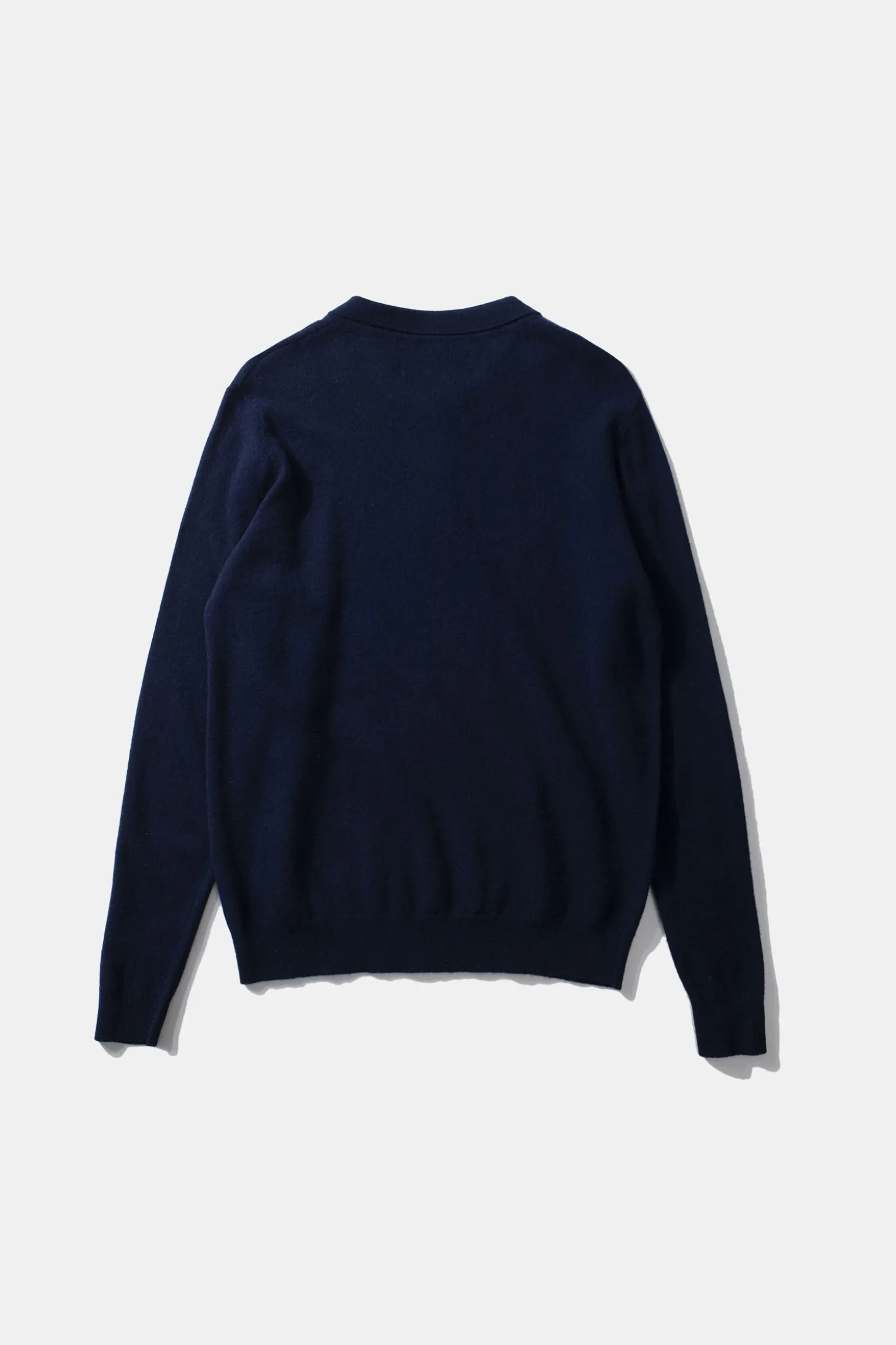 Wool Polo Plain Navy | Edmmond Studios Cheap
